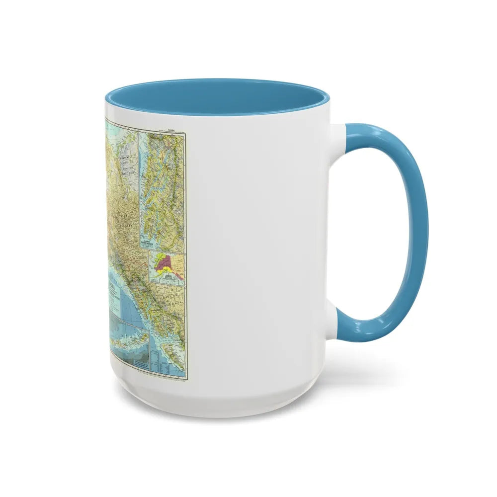 USA - Alaska (1956) (Map) Accent Coffee Mug-Go Mug Yourself