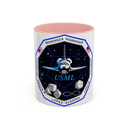 STS 73 (NASA) Accent Coffee Mug-11oz-Pink-Go Mug Yourself