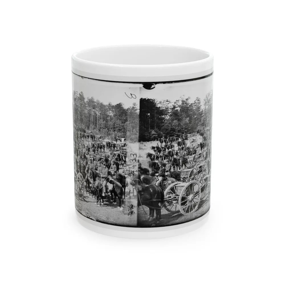 Fair Oaks, Va., Vicinity. Battery M., 2d U.S. Artillery, Commanded By Capt. Henry Benson (U.S. Civil War) White Coffee Mug-11oz-Go Mug Yourself