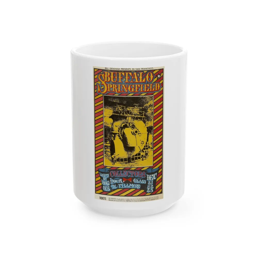 Buffalo Springfield (Music Poster) White Coffee Mug-15oz-Go Mug Yourself