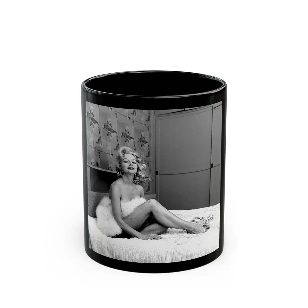 Greta Thyssen #76 (Vintage Female Icon) Black Coffee Mug-11oz-Go Mug Yourself