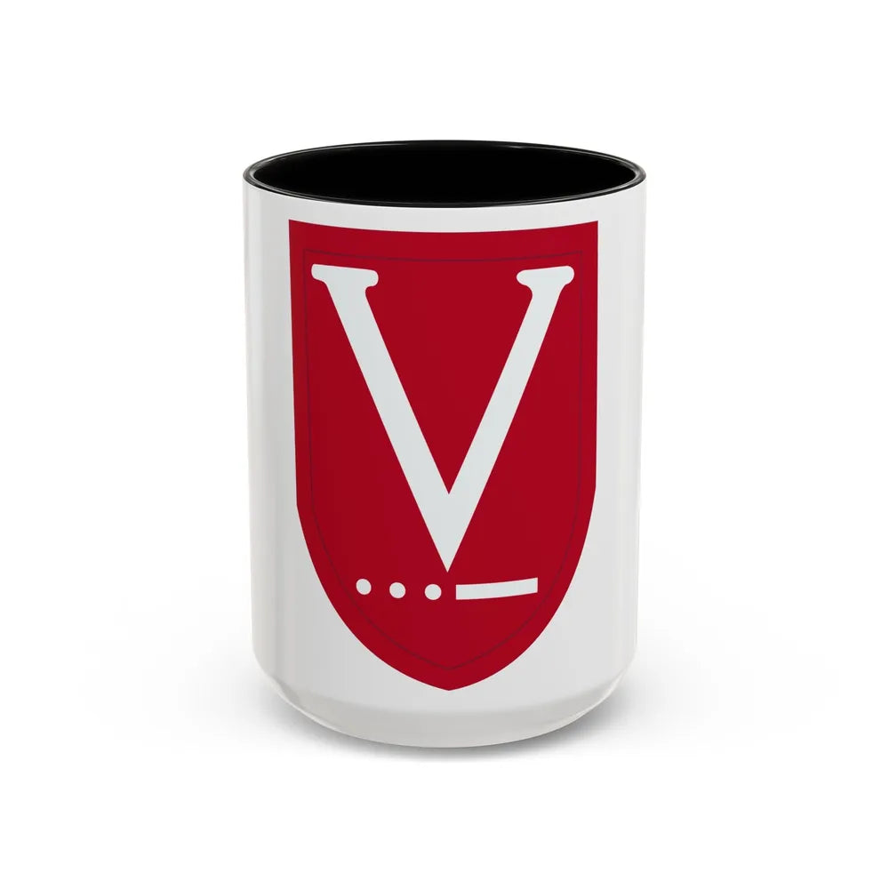 Victory Task Force (U.S. Army) Accent Coffee Mug-15oz-Black-Go Mug Yourself