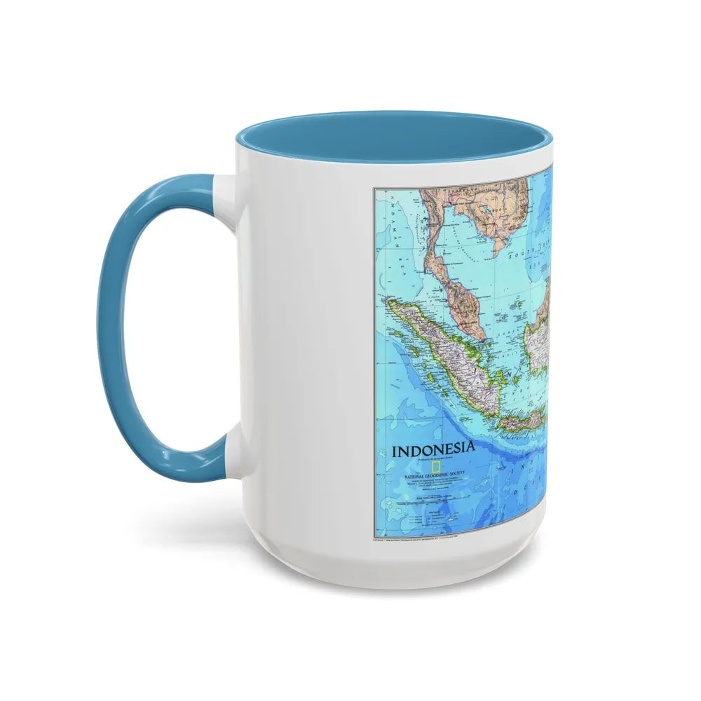 Indonesia 1 (1996) (Map) Accent Coffee Mug-Go Mug Yourself