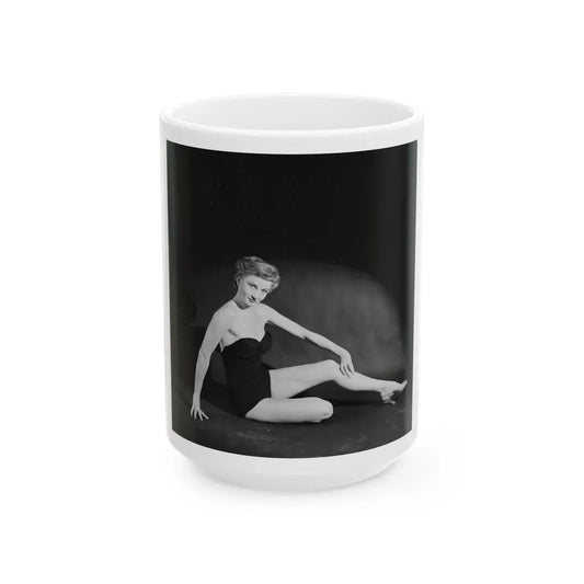 Carol Ohmart #28 (Vintage Female Icon) White Coffee Mug-15oz-Go Mug Yourself