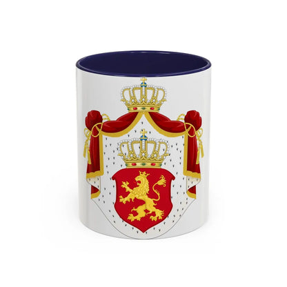 State Achievement of Bulgaria 1878 - Accent Coffee Mug-11oz-Navy-Go Mug Yourself