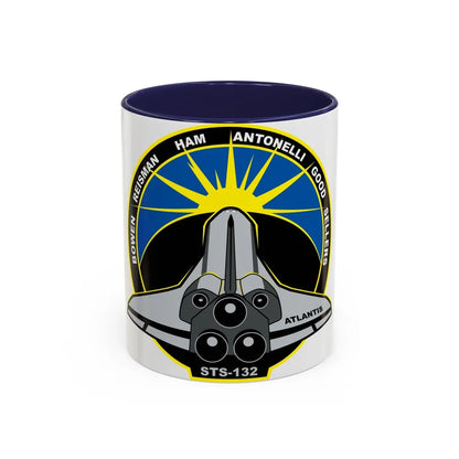 STS 132 (NASA) Accent Coffee Mug-11oz-Navy-Go Mug Yourself