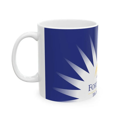 Flag of Fort St John British Columbia Canada - White Coffee Mug-Go Mug Yourself