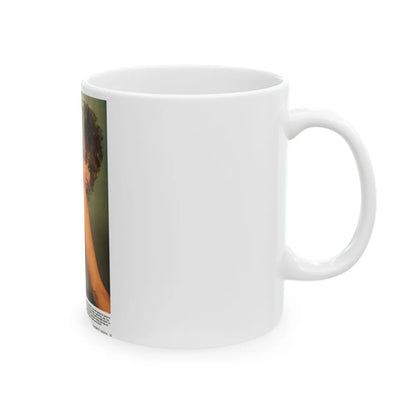 Linda Blair #149 - Partially Topless (Vintage Female Icon) White Coffee Mug-Go Mug Yourself