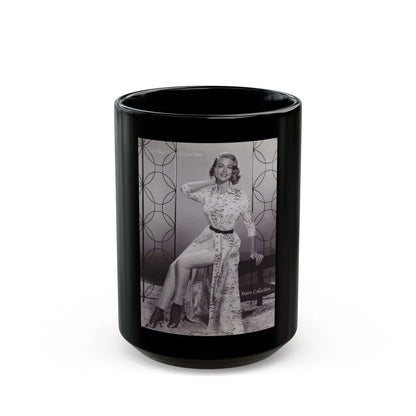 Dorothy Malone #204 (Vintage Female Icon) Black Coffee Mug-15oz-Go Mug Yourself