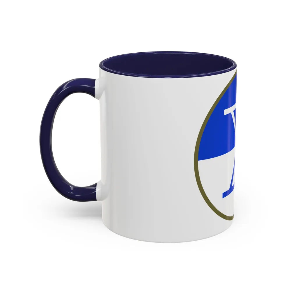 X Corps (U.S. Army) Accent Coffee Mug-Go Mug Yourself