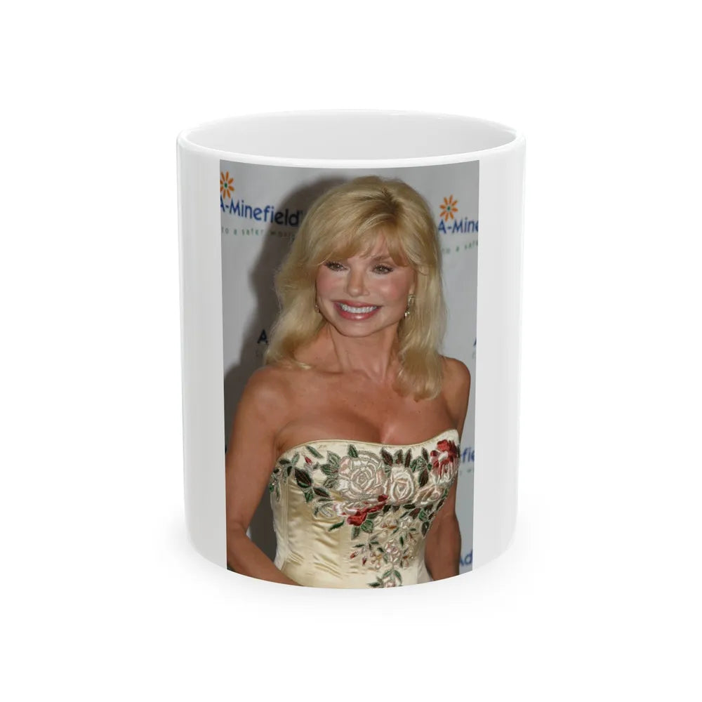 Loni Anderson #01 (Vintage Female Icon) White Coffee Mug-11oz-Go Mug Yourself