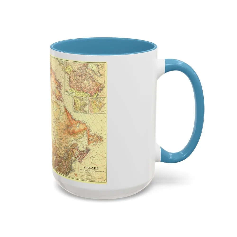 Canada (1936) (Map) Accent Coffee Mug-Go Mug Yourself