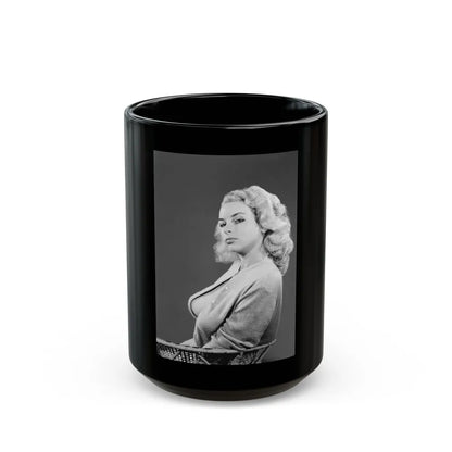 Eve Meyer #33 (Vintage Female Icon) Black Coffee Mug-15oz-Go Mug Yourself