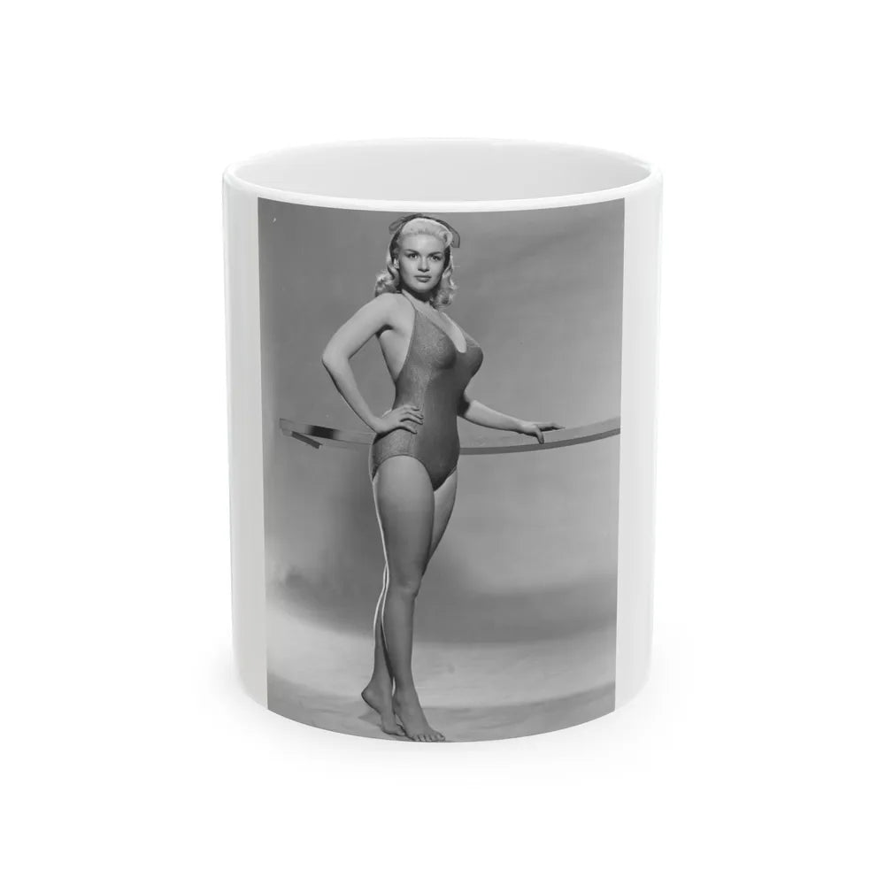 Jayne Mansfield #212 (Vintage Female Icon) White Coffee Mug-11oz-Go Mug Yourself