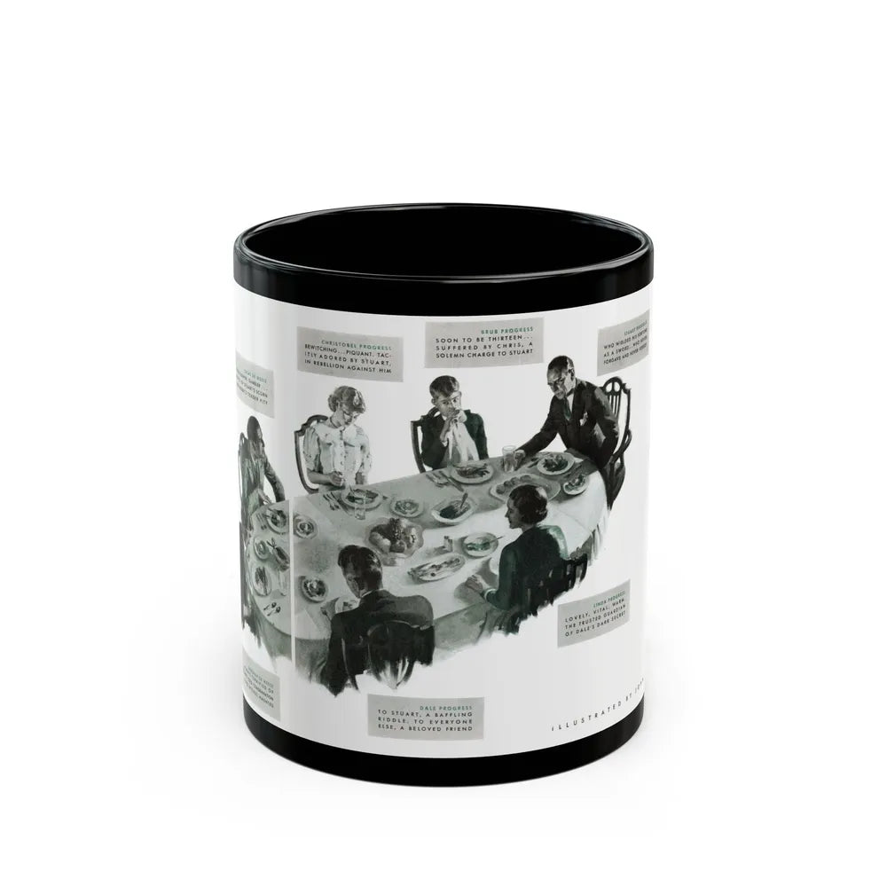 Drums of the Night (2), McCall's magazine, September 1935 - Black Coffee Mug-11oz-Go Mug Yourself