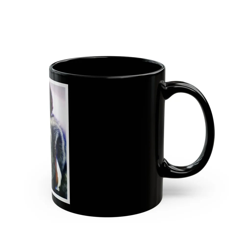 Linda Blair #258 (Vintage Female Icon) Black Coffee Mug-Go Mug Yourself