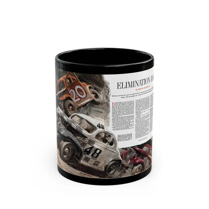 Elimination Race, Collier's, September 13,1952 - Black Coffee Mug-11oz-Go Mug Yourself