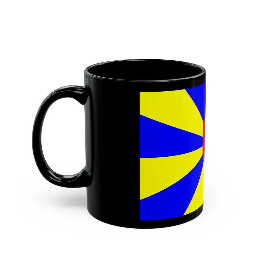 Flag of West Flanders Belgium - Black Coffee Mug-Go Mug Yourself