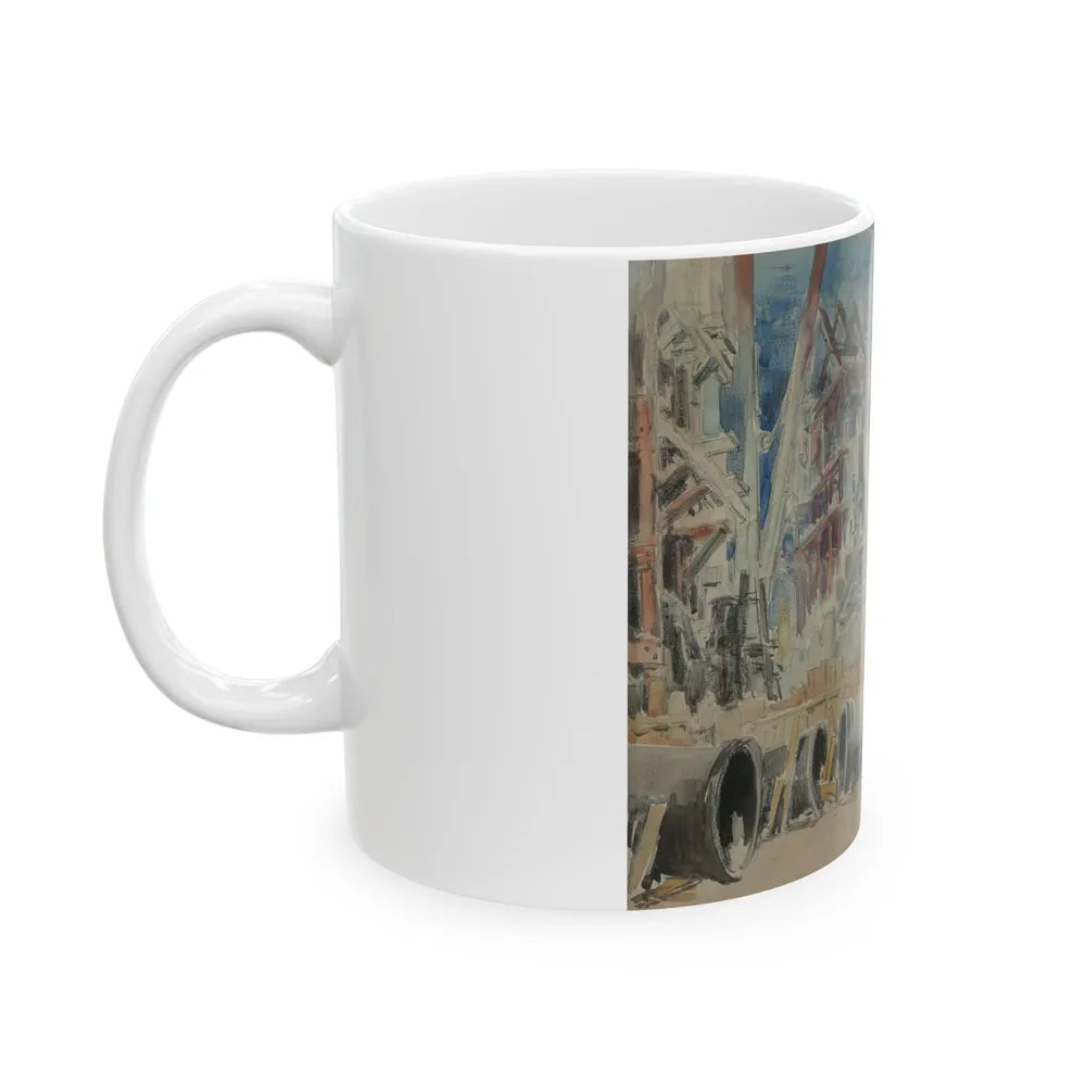 Construction, circa 1911 - White Coffee Mug-Go Mug Yourself