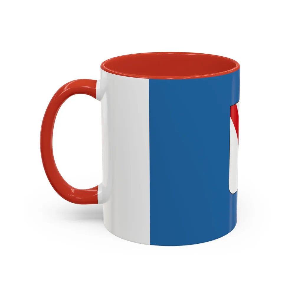 Flag of Campania Italy - Accent Coffee Mug-Go Mug Yourself