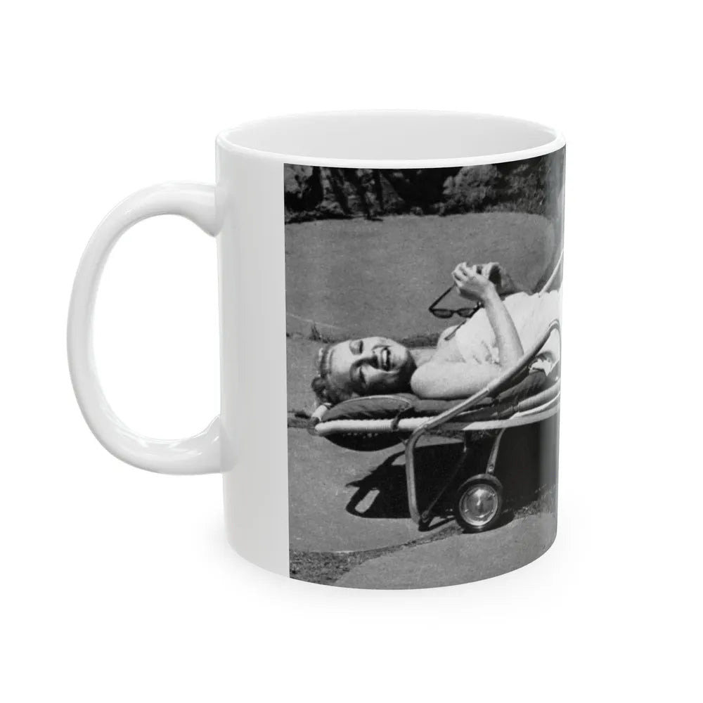 Julie Newmar #239 (Vintage Female Icon) White Coffee Mug-Go Mug Yourself