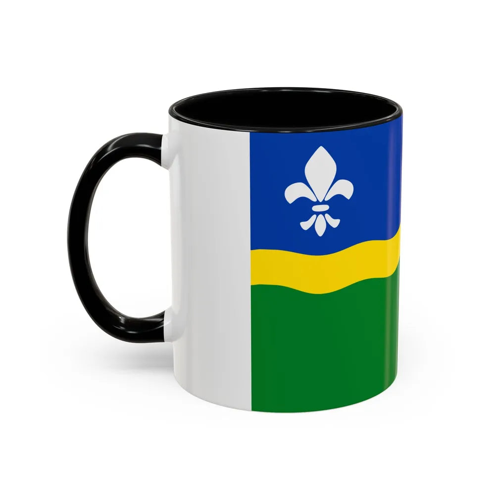 Flag of Flevoland Netherlands - Accent Coffee Mug-Go Mug Yourself