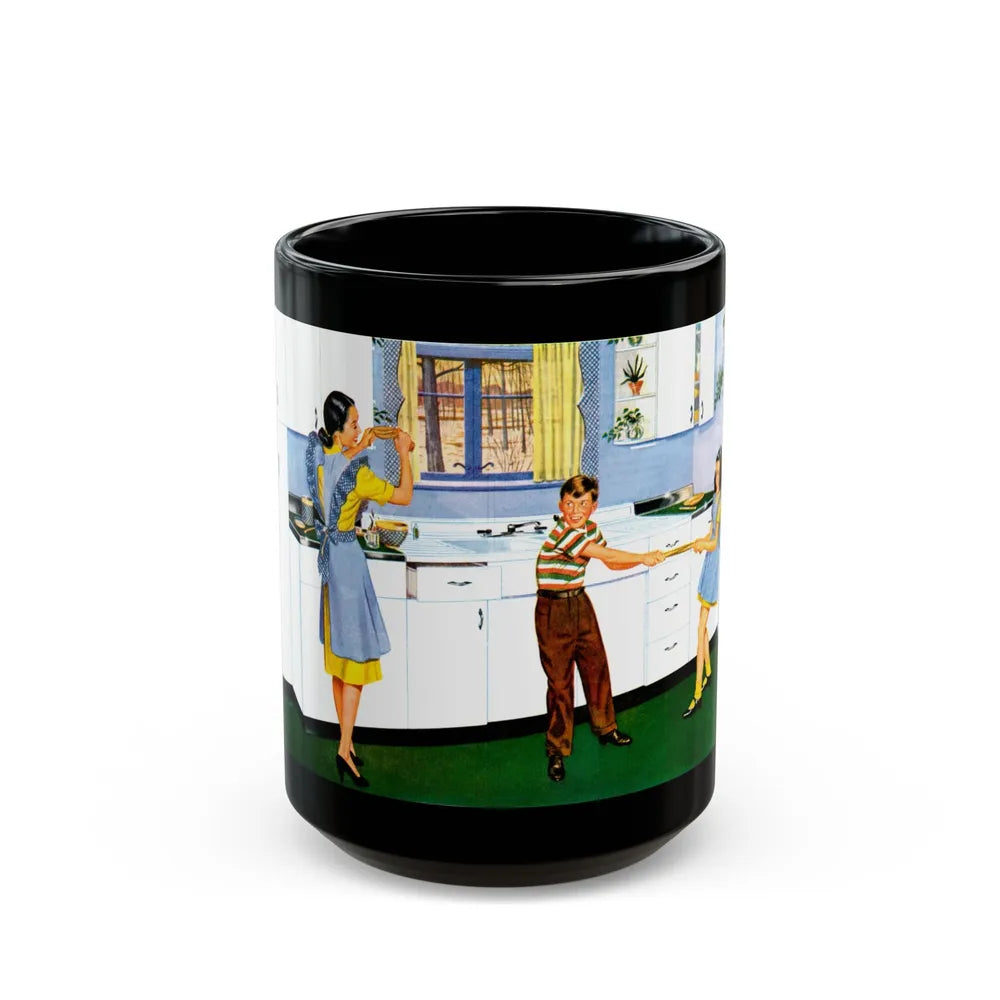 Dream Kitchen advertisement, 1947 - Black Coffee Mug-15oz-Go Mug Yourself