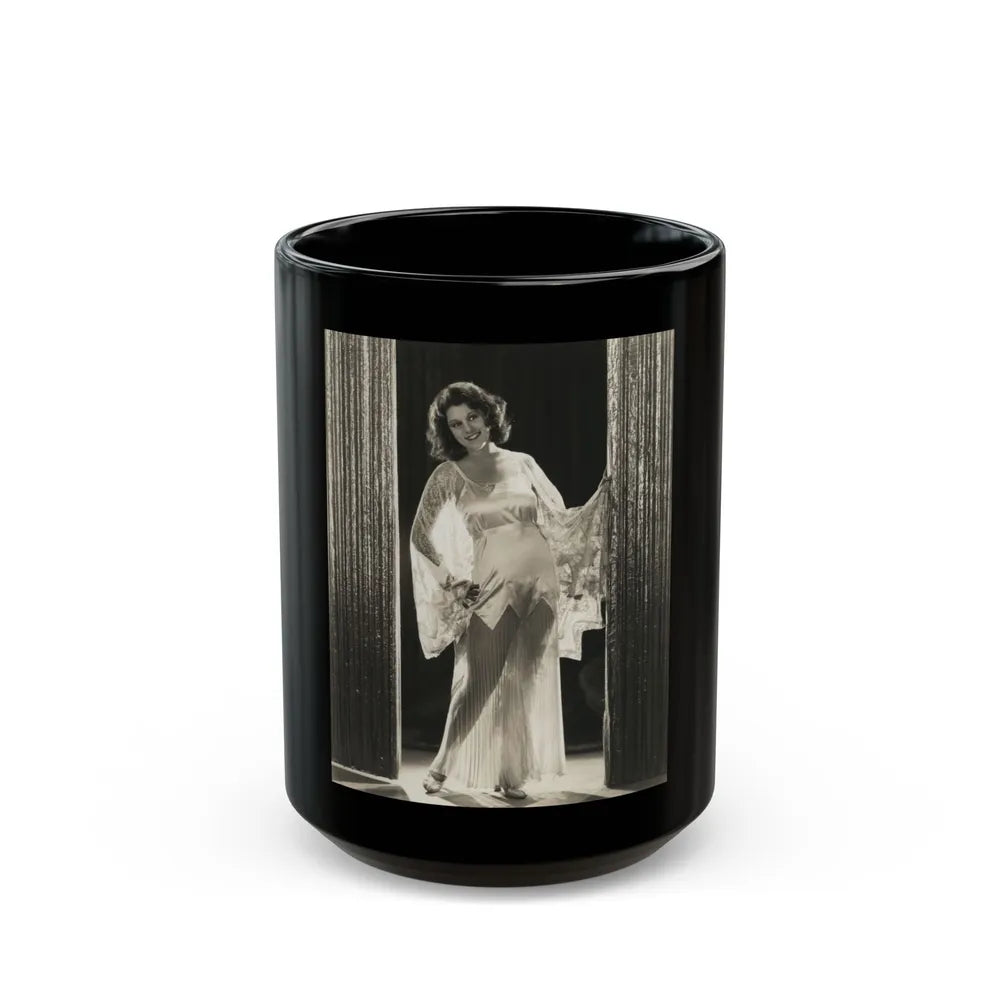 Lillian Roth #42 (Vintage Female Icon) Black Coffee Mug-15oz-Go Mug Yourself