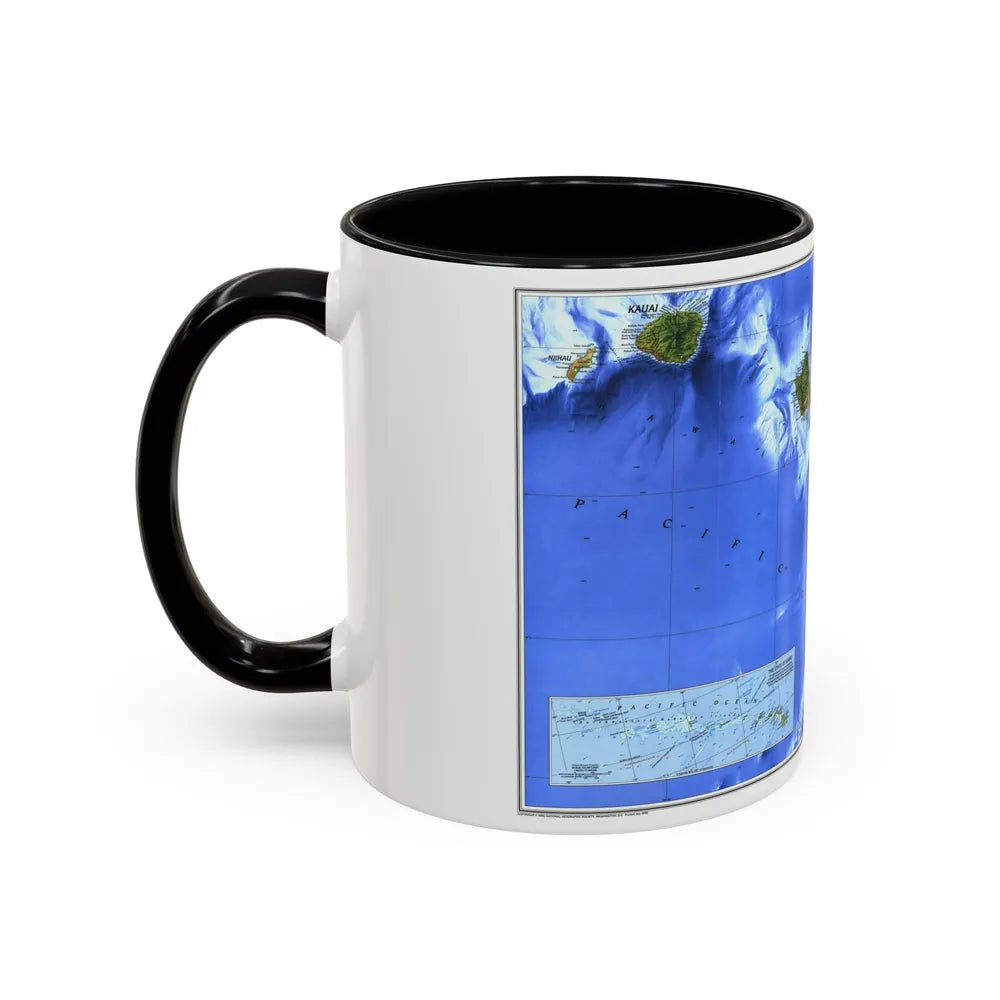 USA - Hawaii (1995) (Map) Accent Coffee Mug-Go Mug Yourself