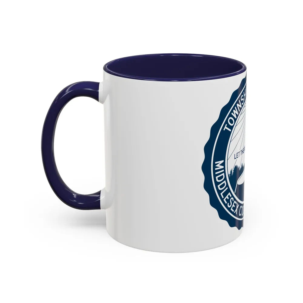 Seal of Edison NJ - Accent Coffee Mug-Go Mug Yourself