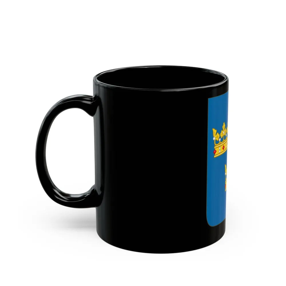 Shield of arms of Sweden - Black Coffee Mug-Go Mug Yourself