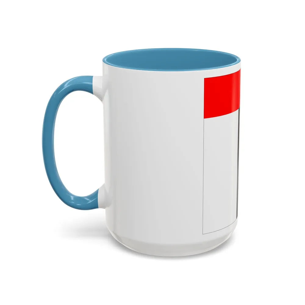 Flag of Baden Switzerland - Accent Coffee Mug-Go Mug Yourself