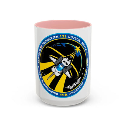 STS 131 (NASA) Accent Coffee Mug-15oz-Pink-Go Mug Yourself