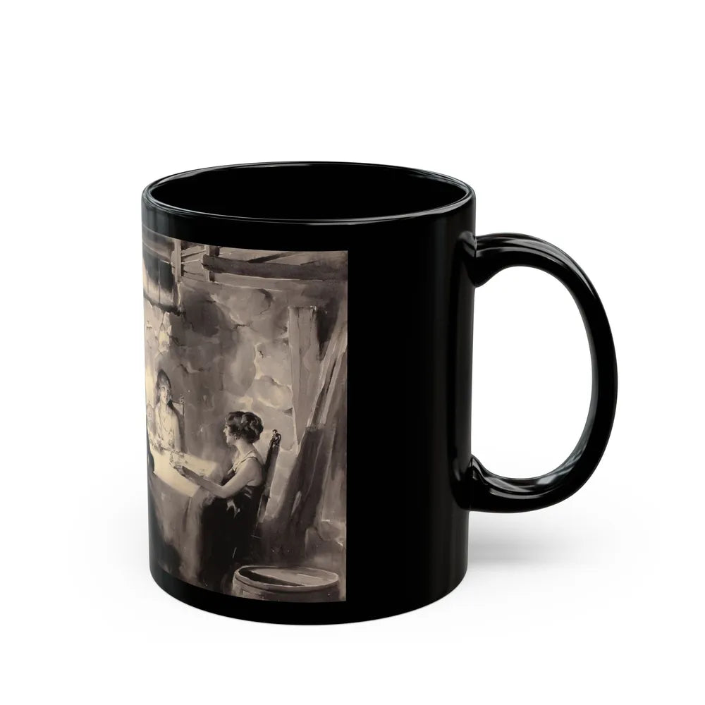 Candlelight Dinner - Black Coffee Mug-Go Mug Yourself