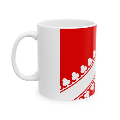 Flag of Bas Rhin France 2 - White Coffee Mug-Go Mug Yourself