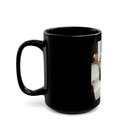 Jayne Mansfield #203 (Vintage Female Icon) Black Coffee Mug-Go Mug Yourself