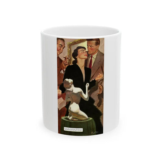 Don't Tell Me Why You Love Me, Saturday Evening Post, April 9, 1949 - White Coffee Mug-11oz-Go Mug Yourself