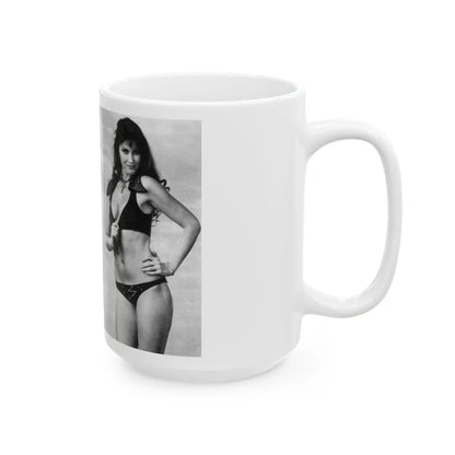 Caroline Munro #219 (Vintage Female Icon) White Coffee Mug-Go Mug Yourself