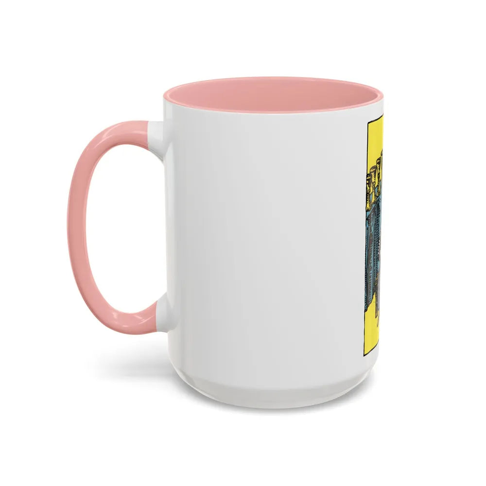 The 9 of Cups (Tarot Card) Accent Coffee Mug-Go Mug Yourself