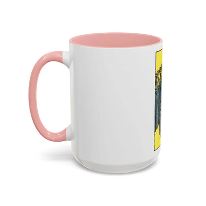 The 9 of Cups (Tarot Card) Accent Coffee Mug-Go Mug Yourself