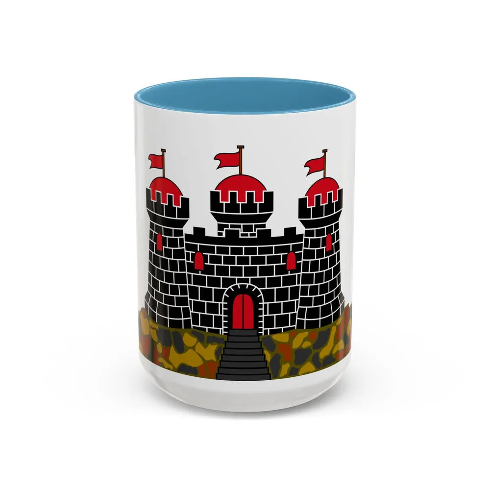 Flag of Edinburgh UK - Accent Coffee Mug-15oz-Light Blue-Go Mug Yourself