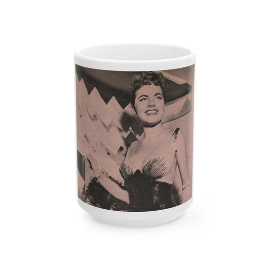 Terry Moore #521 - Magazine Photo Page Clipping (Vintage Female Icon) White Coffee Mug-15oz-Go Mug Yourself