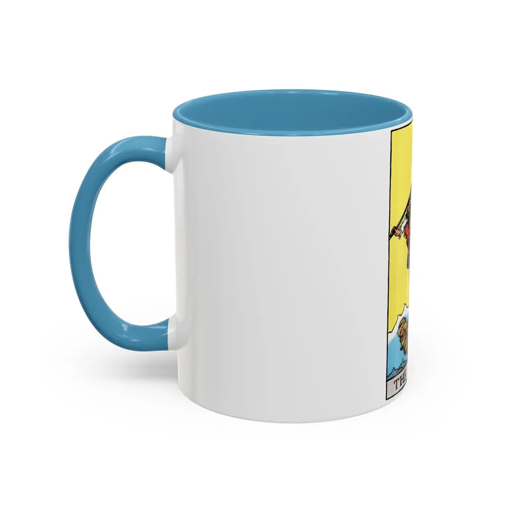 The Fool (Tarot Card) Accent Coffee Mug-Go Mug Yourself