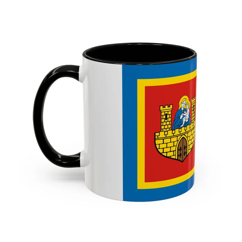 Flag of Frombork Poland - Accent Coffee Mug-Go Mug Yourself