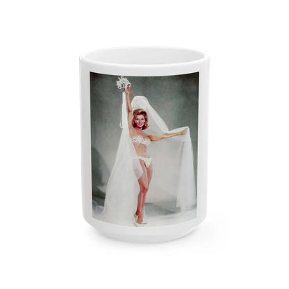 Nancy Kovack #22 (Vintage Female Icon) White Coffee Mug-15oz-Go Mug Yourself