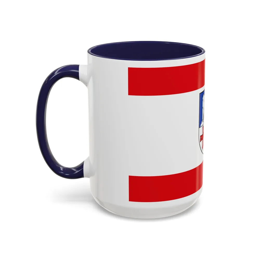 Flag of Bergstrasse Germany - Accent Coffee Mug-Go Mug Yourself