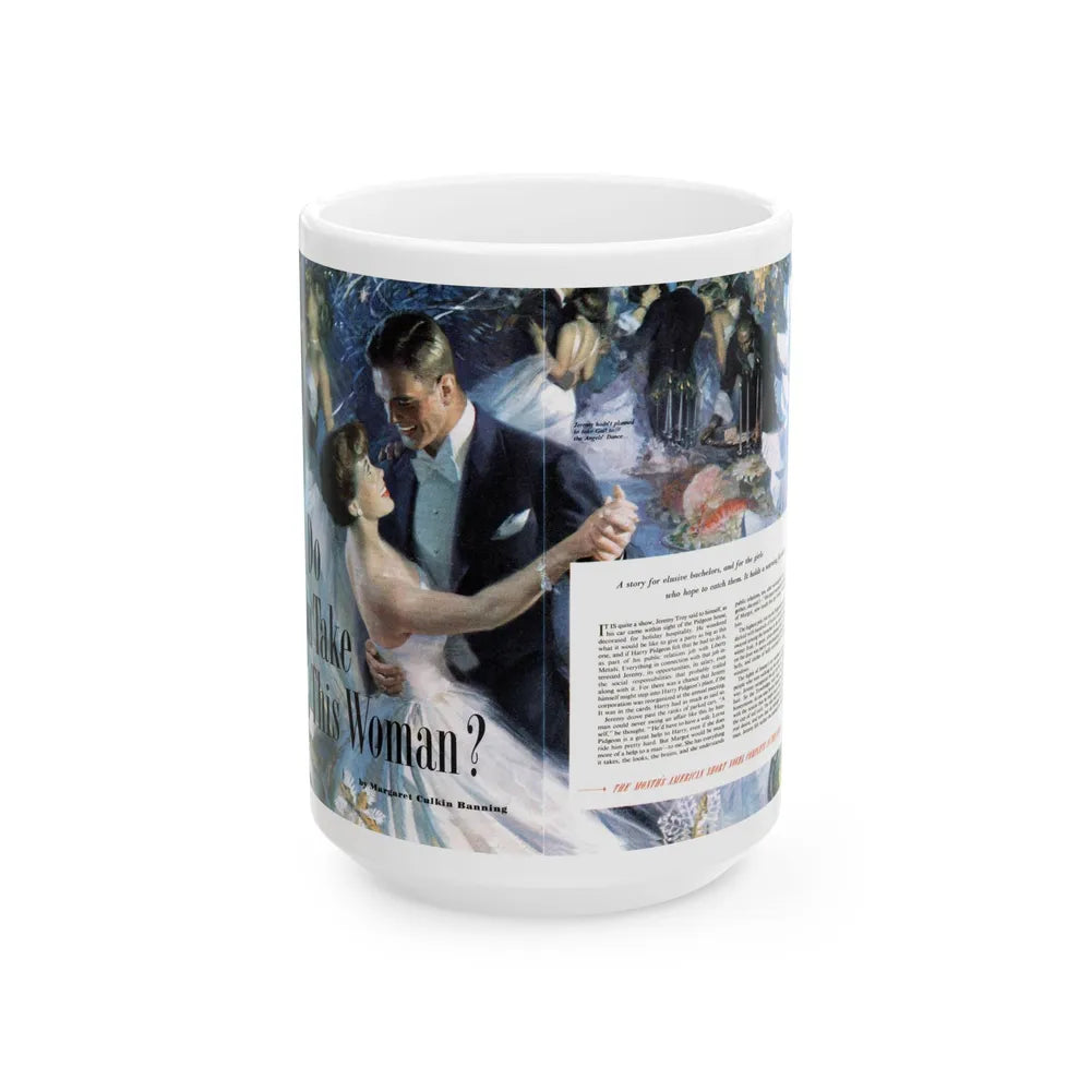 Do You Take This Woman, The American Magazine, December 1952 - White Coffee Mug-15oz-Go Mug Yourself