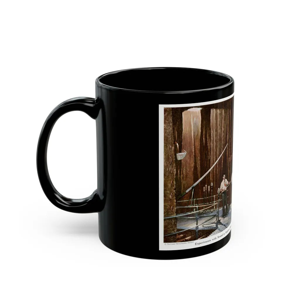 Experimenting With Sound, 1945 - Black Coffee Mug-Go Mug Yourself