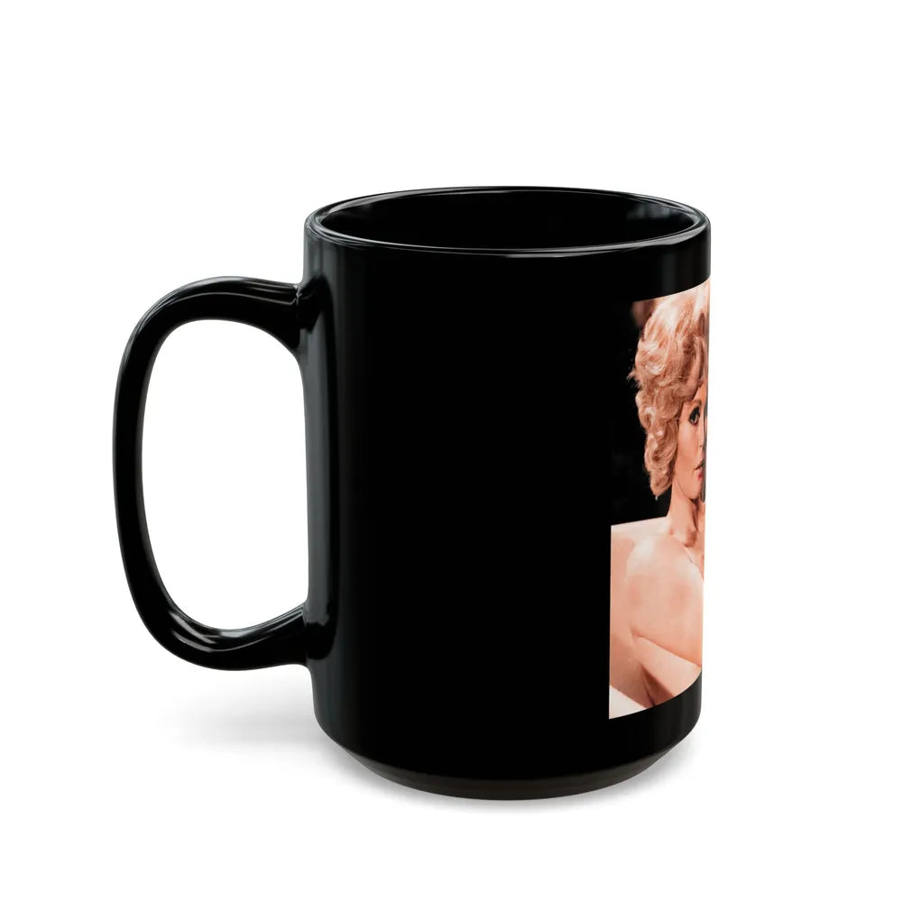 Veronica Carlson #131 (Vintage Female Icon) Black Coffee Mug-Go Mug Yourself