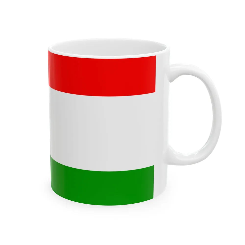 Flag of Central Bosnia Canton Bosnia and Herzegovina - White Coffee Mug-Go Mug Yourself